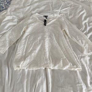 Nic + Zoe Women’s White Blouse Size PS